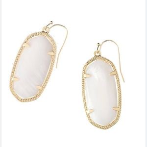 White Kendra Scott earrings